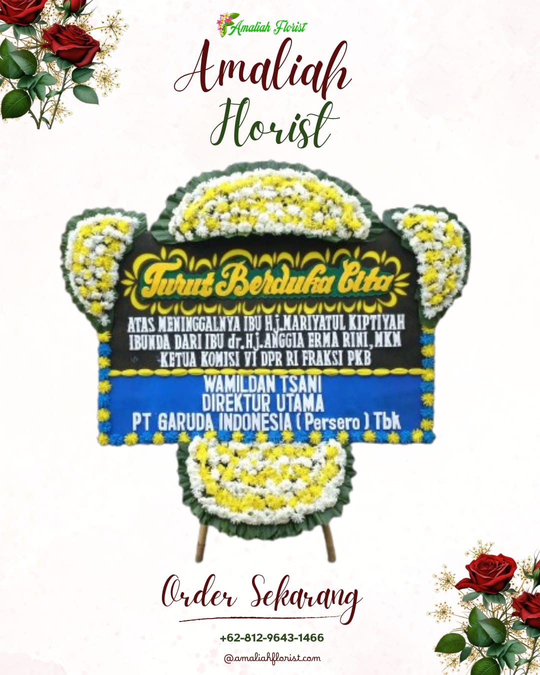 Papan Bunga Duka Suranenggala